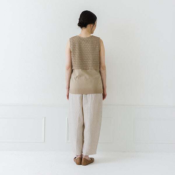 【crea delice】純棉蕾絲拼接背心 Japan E-Shop