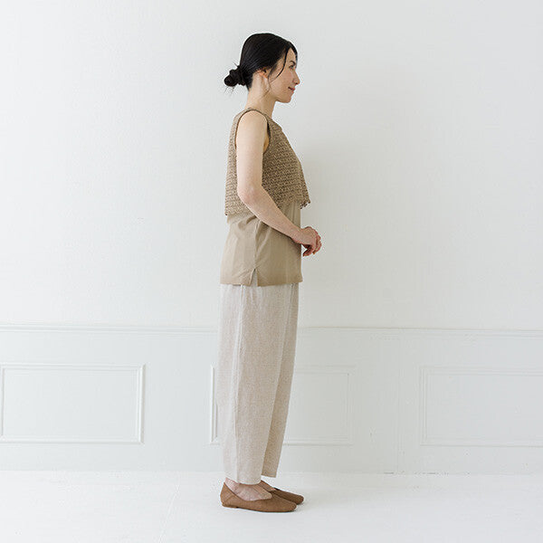 【crea delice】純棉蕾絲拼接背心 Japan E-Shop