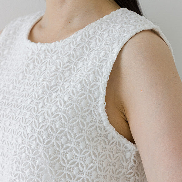 【crea delice】純棉蕾絲拼接背心 Japan E-Shop