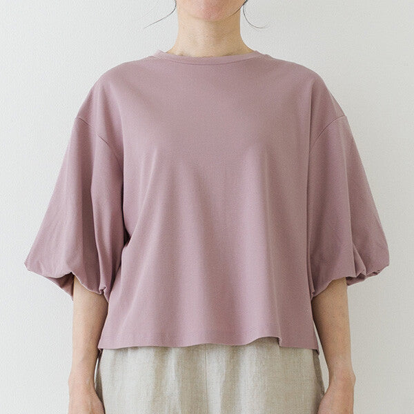 【crea delice】強撚絲光棉泡泡袖T恤 Japan E-Shop