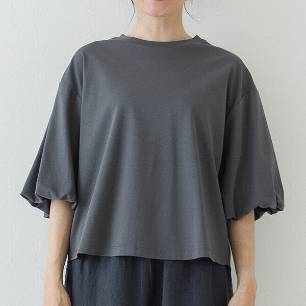 【crea delice】強撚絲光棉泡泡袖T恤 Japan E-Shop