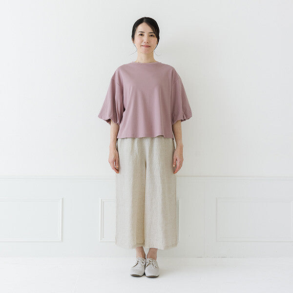 【crea delice】強撚絲光棉泡泡袖T恤 Japan E-Shop