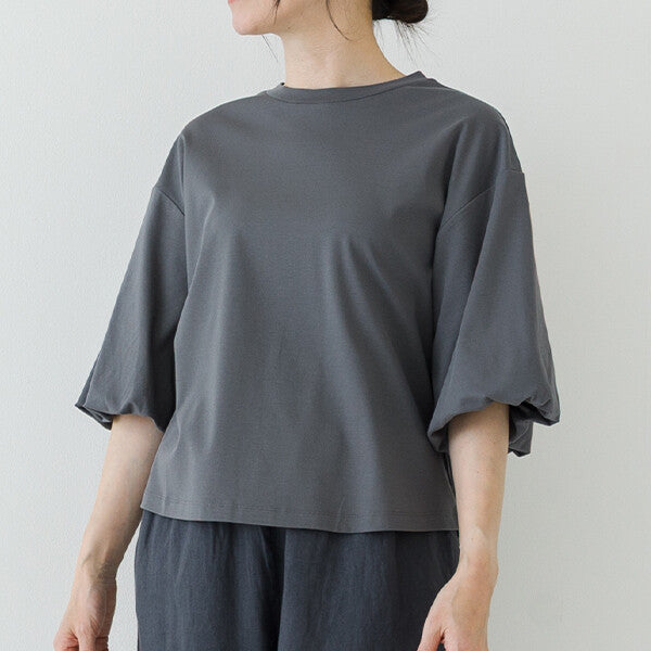 【crea delice】強撚絲光棉泡泡袖T恤 Japan E-Shop