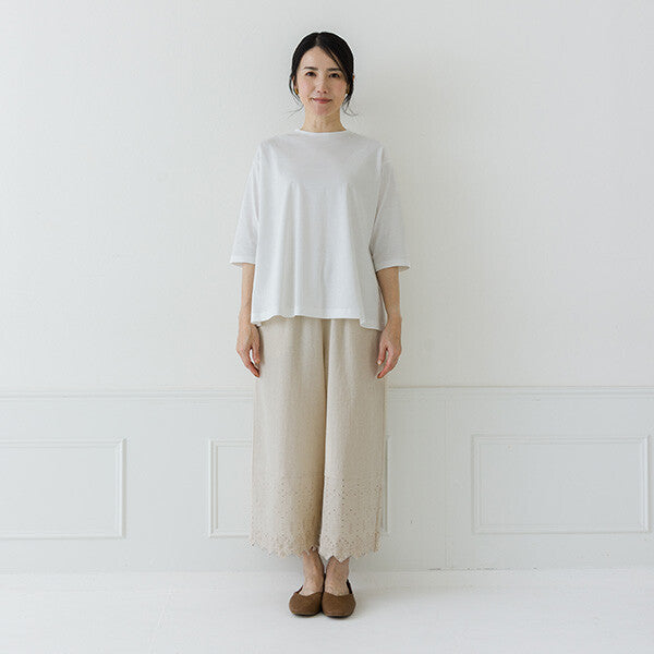【crea delice】絲光棉圓領六分袖T恤 Japan E-Shop