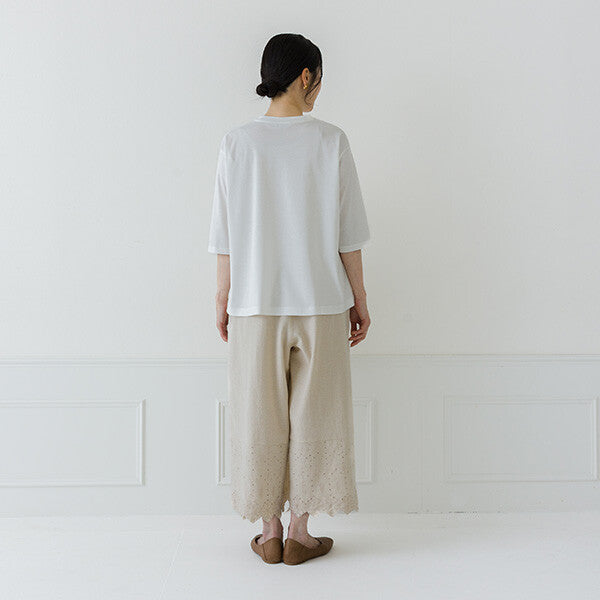 【crea delice】絲光棉圓領六分袖T恤 Japan E-Shop