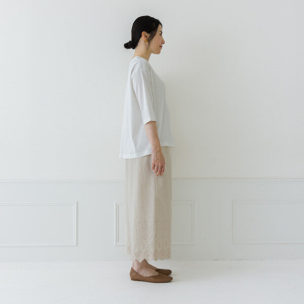 【crea delice】絲光棉圓領六分袖T恤 Japan E-Shop