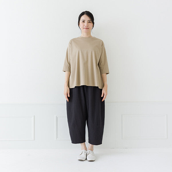 【crea delice】絲光棉圓領六分袖T恤 Japan E-Shop