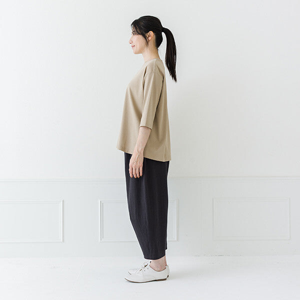 【crea delice】絲光棉圓領六分袖T恤 Japan E-Shop