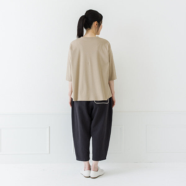 【crea delice】絲光棉圓領六分袖T恤 Japan E-Shop