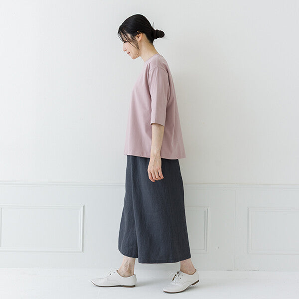 【crea delice】絲光棉圓領六分袖T恤 Japan E-Shop