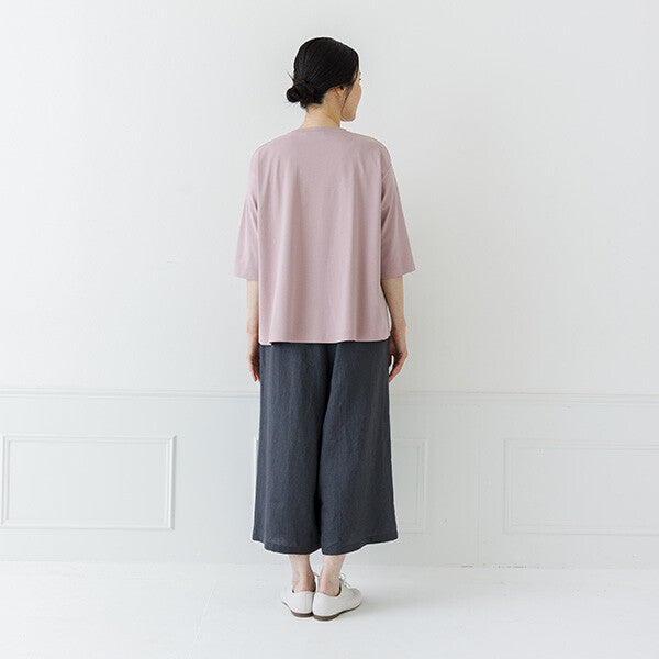 【crea delice】絲光棉圓領六分袖T恤 Japan E-Shop