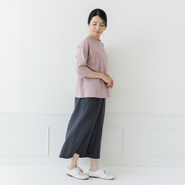 【crea delice】絲光棉圓領六分袖T恤 Japan E-Shop