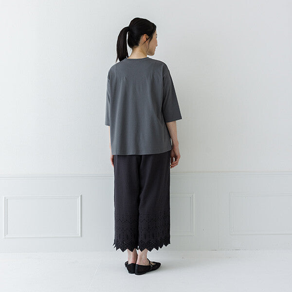 【crea delice】絲光棉圓領六分袖T恤 Japan E-Shop