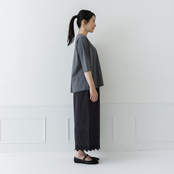 【crea delice】絲光棉圓領六分袖T恤 Japan E-Shop
