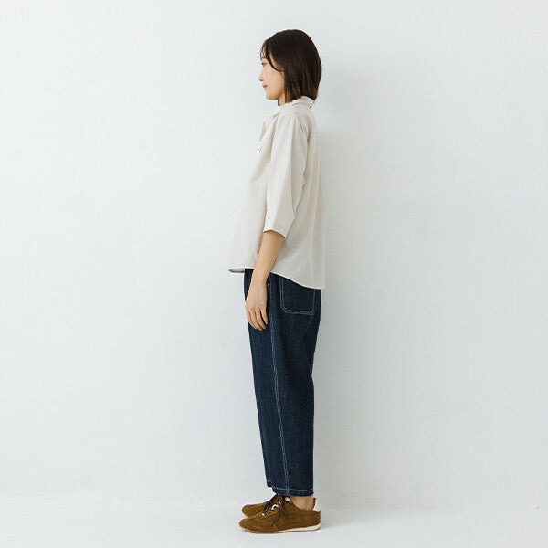 【kermu】棉質府綢2WAY七分袖寬版襯衫 Japan E-Shop