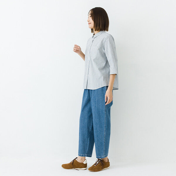 【kermu】棉質府綢2WAY七分袖寬版襯衫 Japan E-Shop
