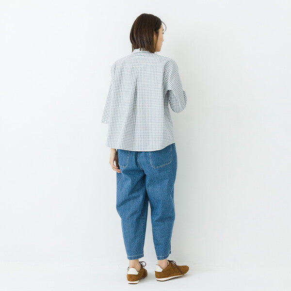 【kermu】棉質府綢2WAY七分袖寬版襯衫 Japan E-Shop