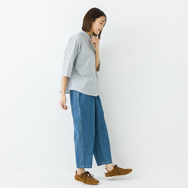 【kermu】棉質府綢2WAY七分袖寬版襯衫 Japan E-Shop