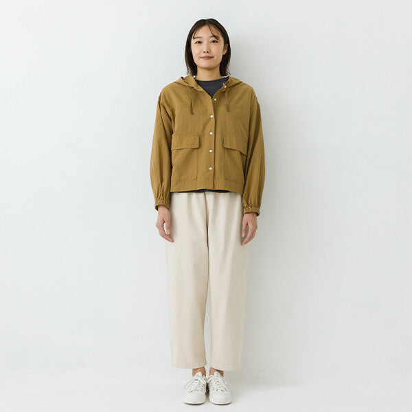【kermu】薄棉紗透膚連帽前釦外套 Japan E-Shop