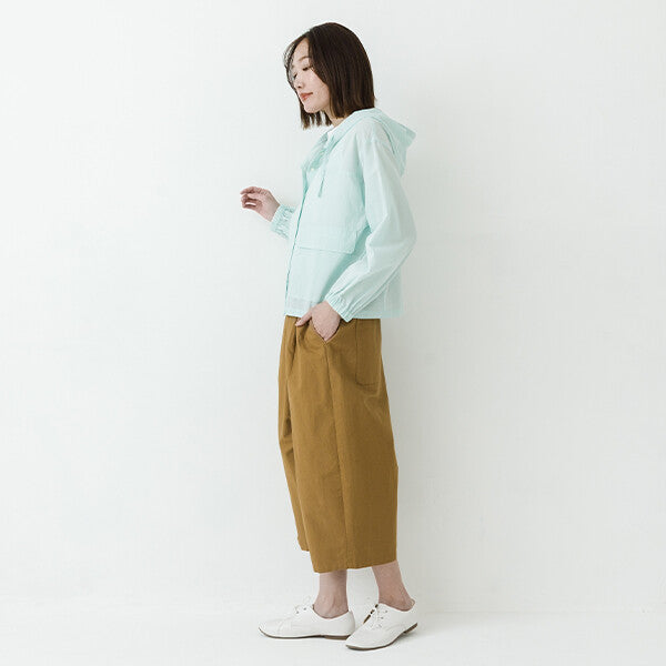 【kermu】薄棉紗透膚連帽前釦外套 Japan E-Shop