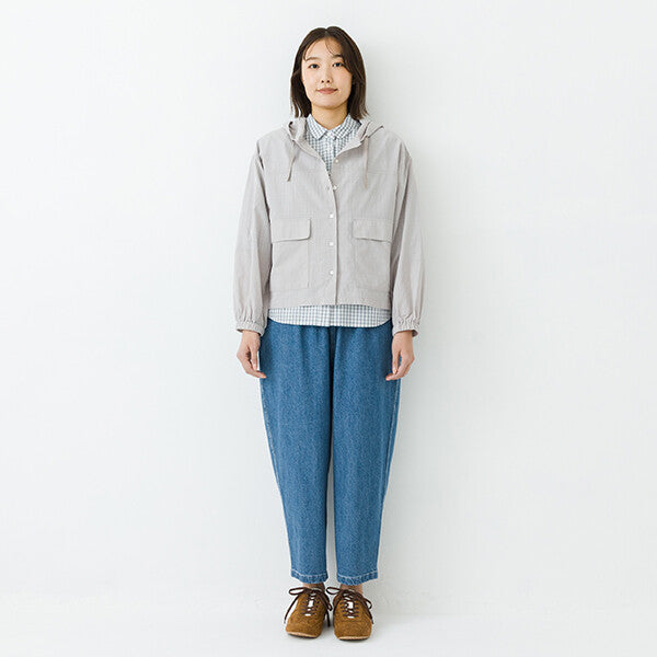 【kermu】薄棉紗透膚連帽前釦外套 Japan E-Shop