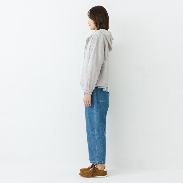 【kermu】薄棉紗透膚連帽前釦外套 Japan E-Shop