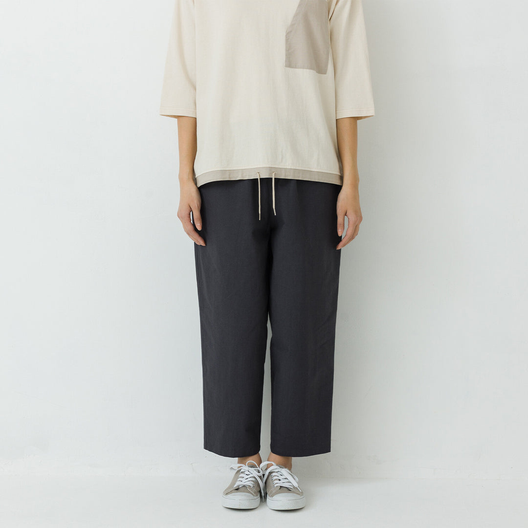 【kermu】棉質鬆緊腰弧形氣球長褲 Japan E-Shop