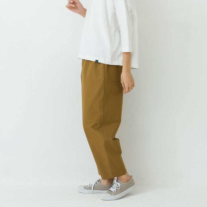 【kermu】棉質鬆緊腰弧形氣球長褲 Japan E-Shop