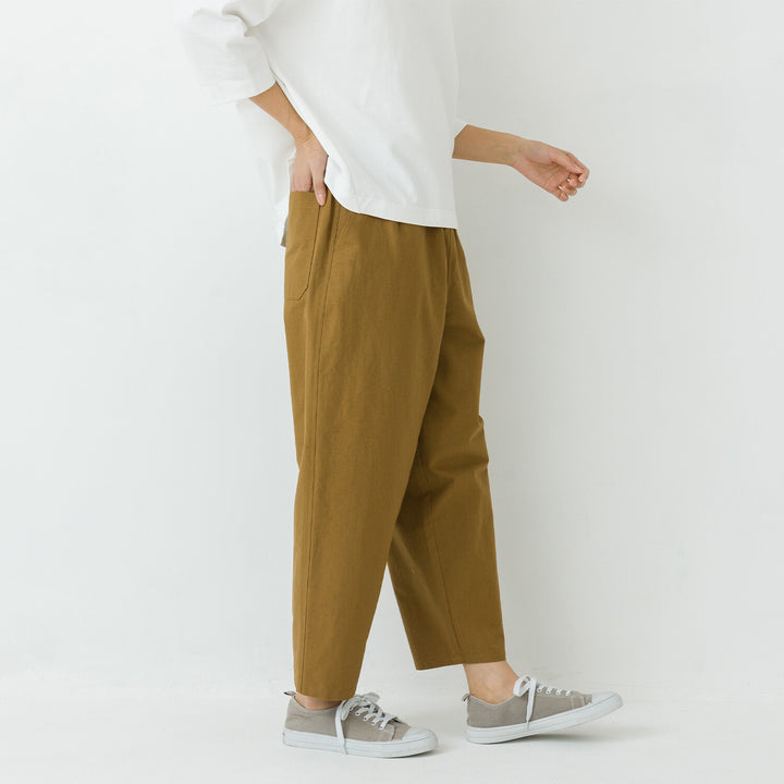 【kermu】棉質鬆緊腰弧形氣球長褲 Japan E-Shop