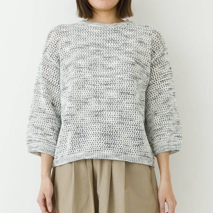 【kermu】透編針織寬版針織上衣 Japan E-Shop