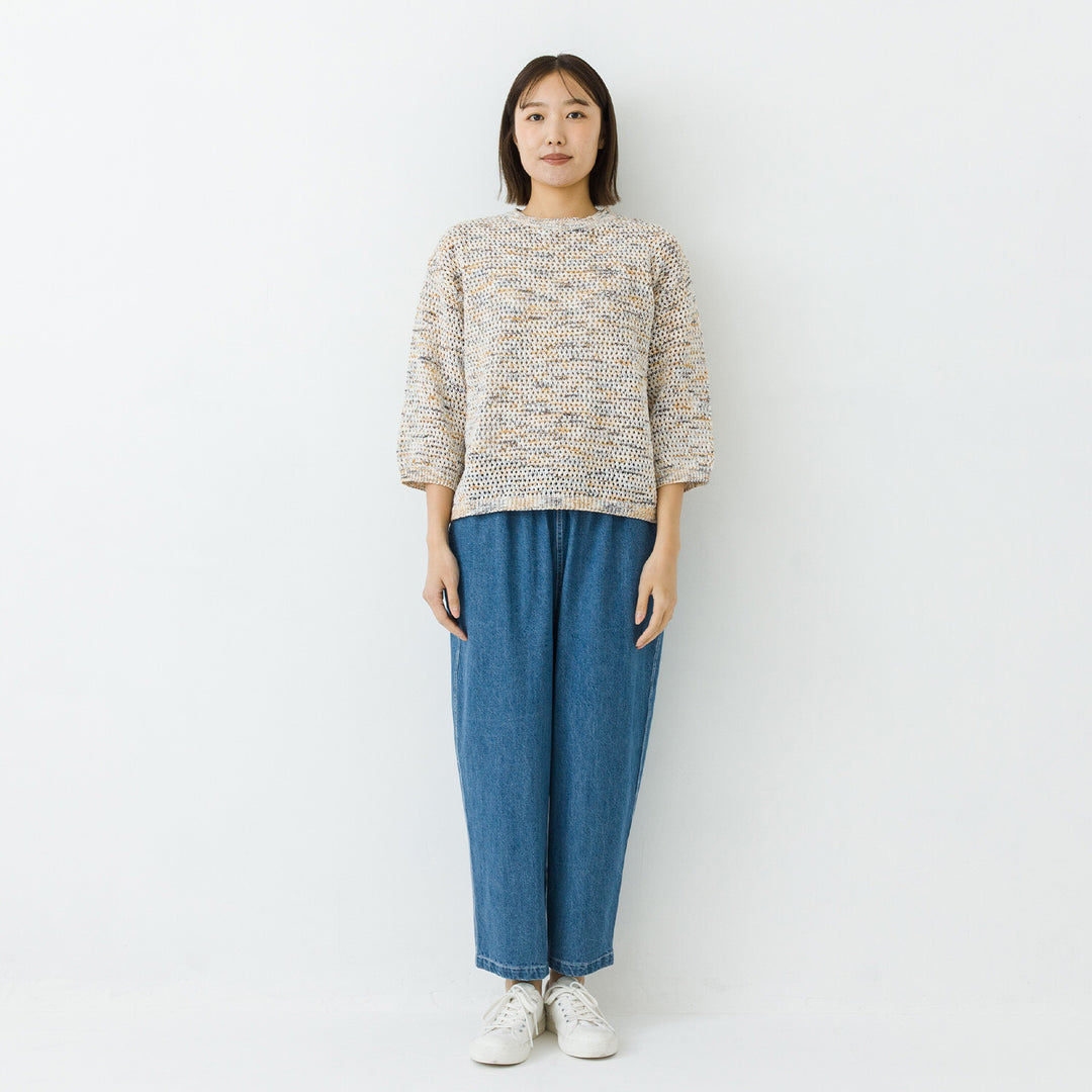 【kermu】透編針織寬版針織上衣 Japan E-Shop