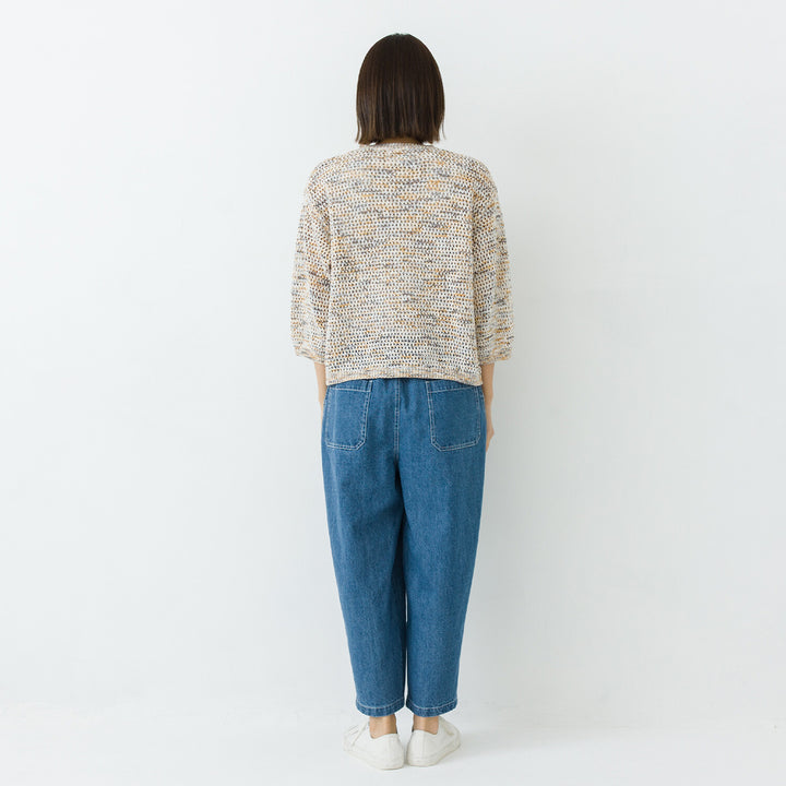 【kermu】透編針織寬版針織上衣 Japan E-Shop