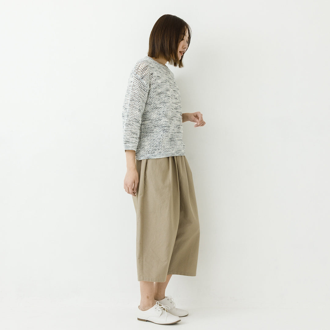 【kermu】透編針織寬版針織上衣 Japan E-Shop