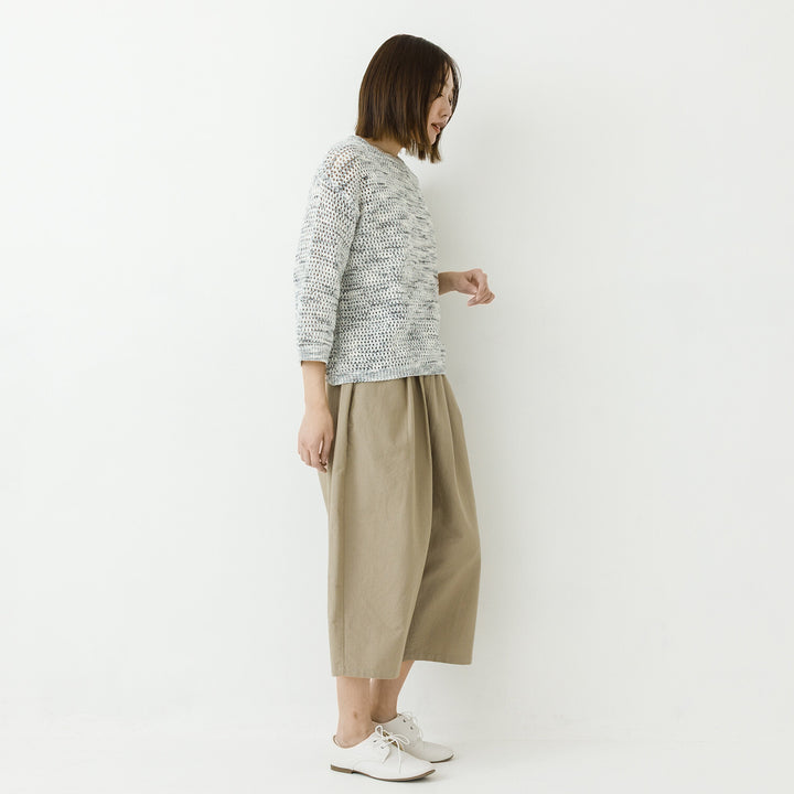 【kermu】透編針織寬版針織上衣 Japan E-Shop