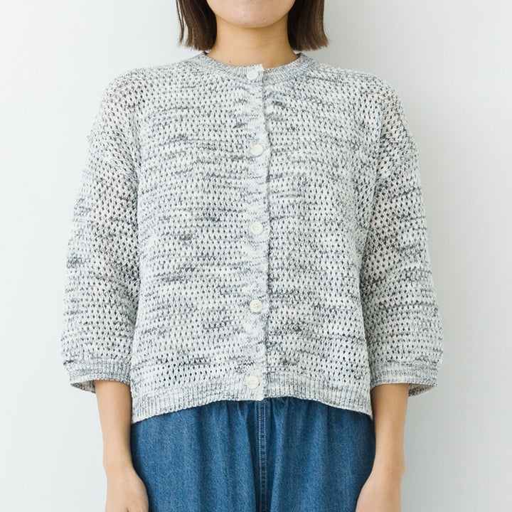 【kermu】透編針織寬版針織外套 Japan E-Shop