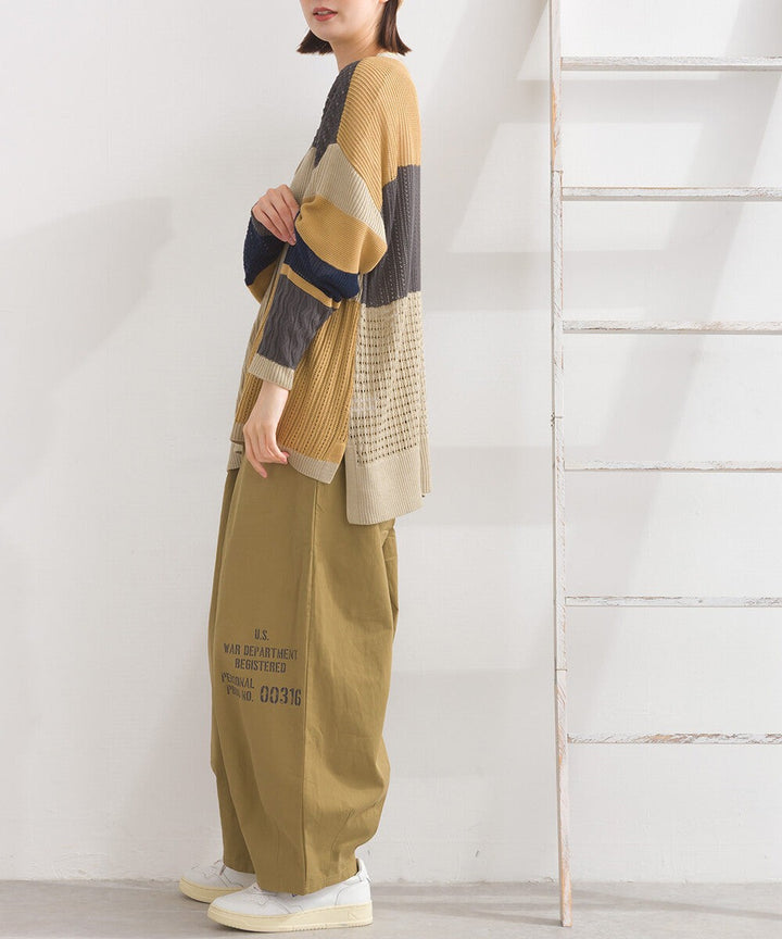 【iriey】編織拼接 寬鬆保暖 山系連帽外套 Japan E-Shop