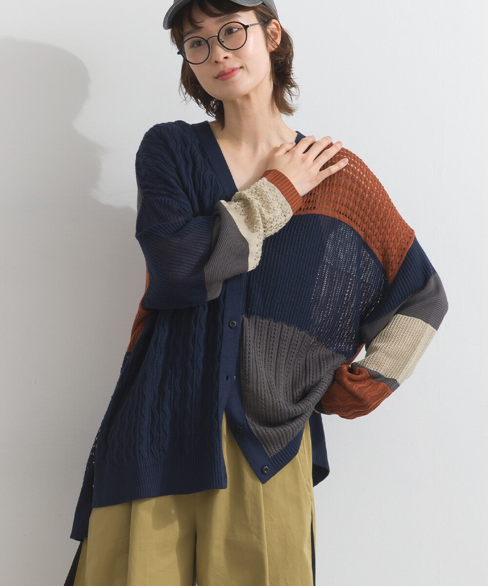 【iriey】編織拼接 寬鬆保暖 山系連帽外套 Japan E-Shop