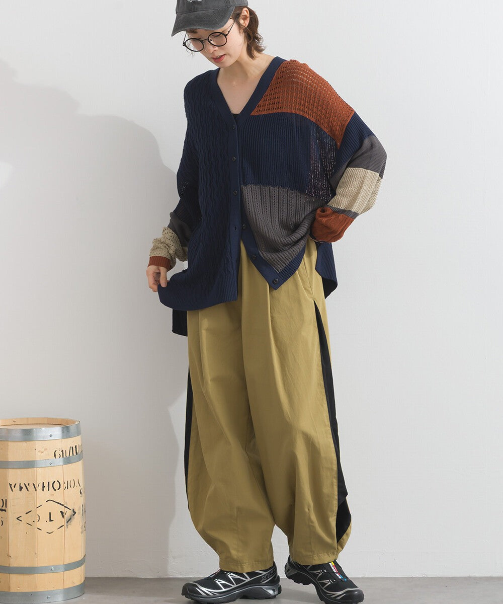 【iriey】編織拼接 寬鬆保暖 山系連帽外套 Japan E-Shop