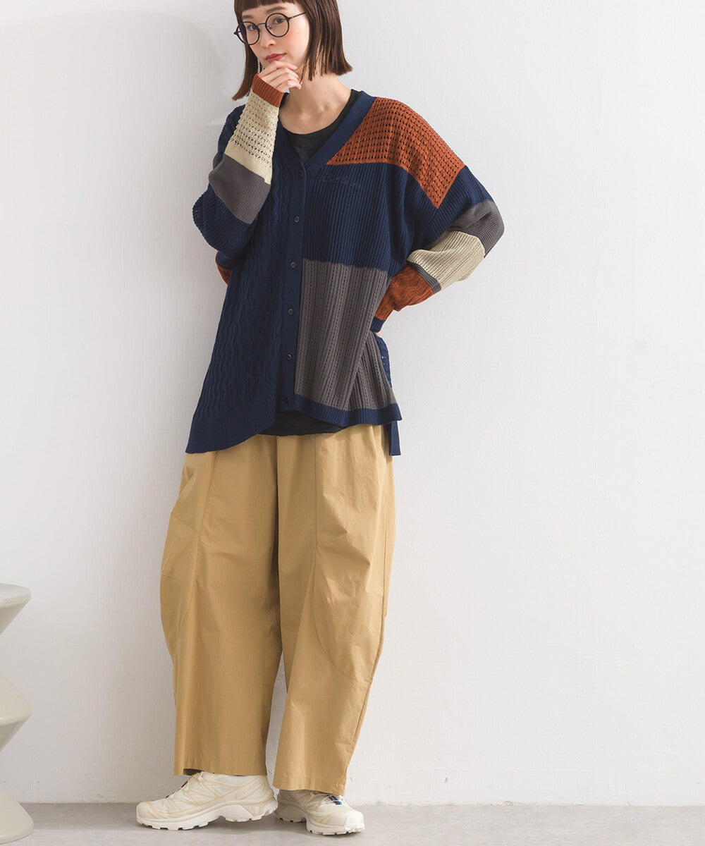 【iriey】編織拼接 寬鬆保暖 山系連帽外套 Japan E-Shop