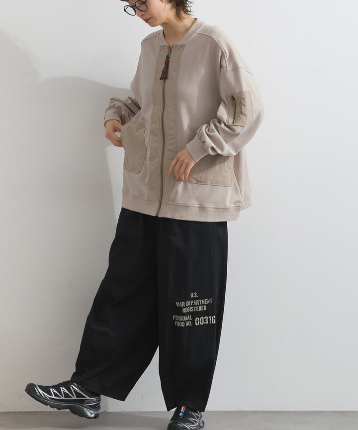 【iriey】透薄雪紡布×尼龍 拉鍊連帽外套 Japan E-Shop