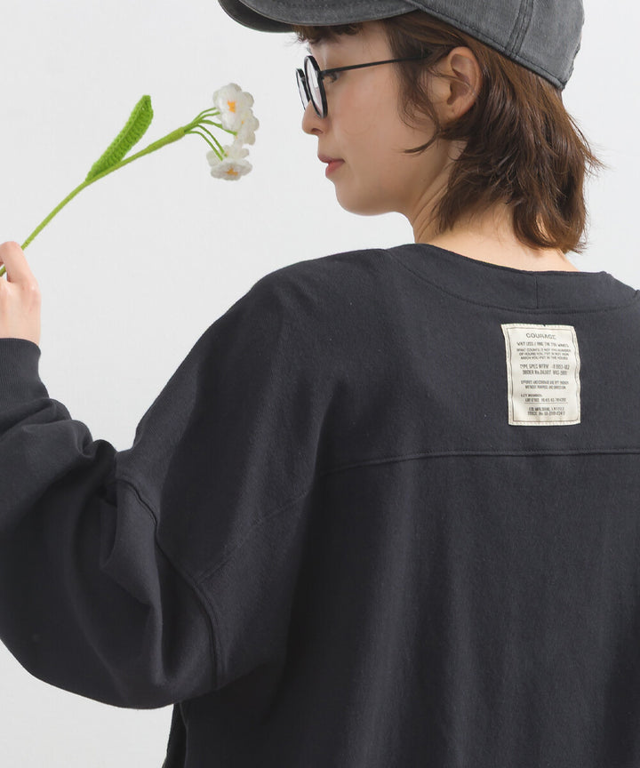 【iriey】絲光斜紋 前拉鍊 寬鬆運動風上衣 Japan E-Shop