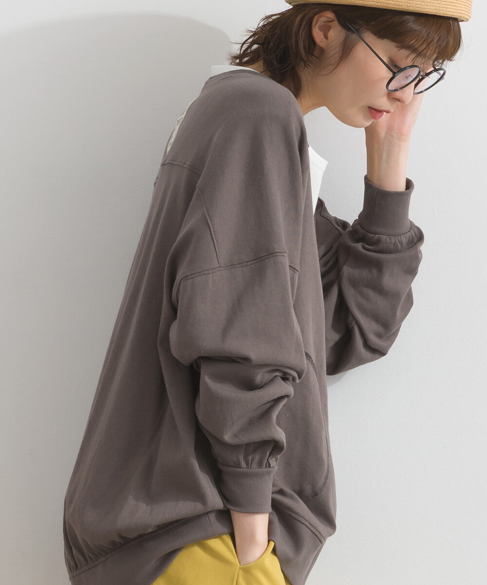 【iriey】絲光斜紋 前拉鍊 寬鬆運動風上衣 Japan E-Shop