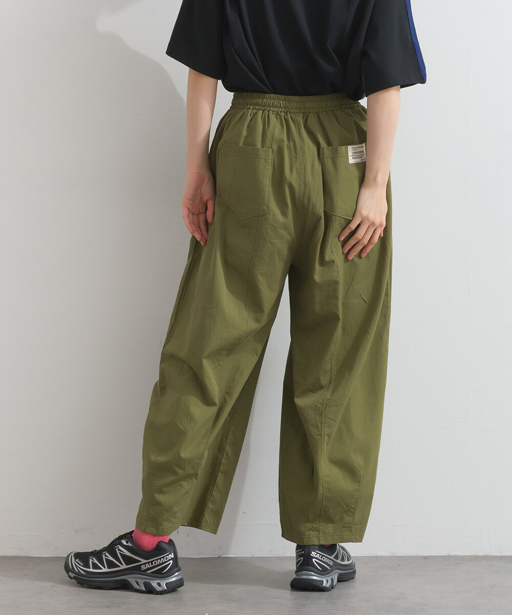 【iriey】品牌字母後口袋 錐形鬆緊腰 純棉長褲 Japan E-Shop