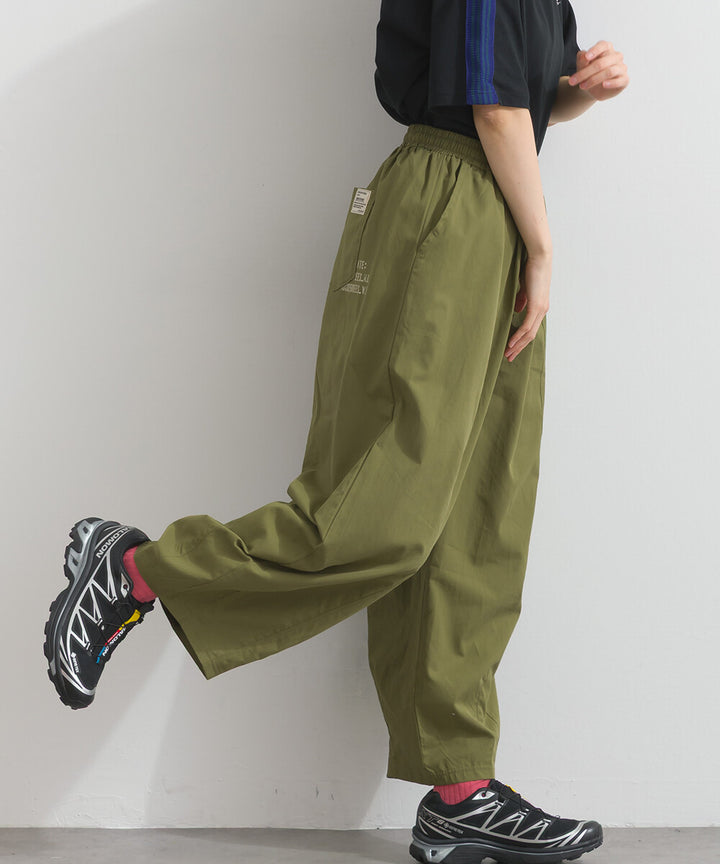 【iriey】品牌字母後口袋 錐形鬆緊腰 純棉長褲 Japan E-Shop