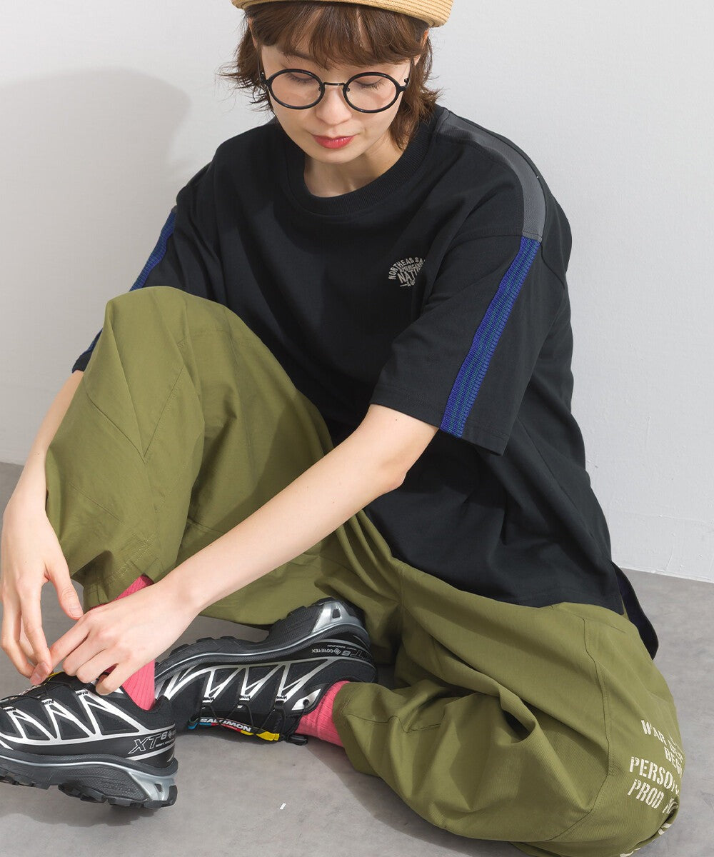 【iriey】品牌字母後口袋 錐形鬆緊腰 純棉長褲 Japan E-Shop