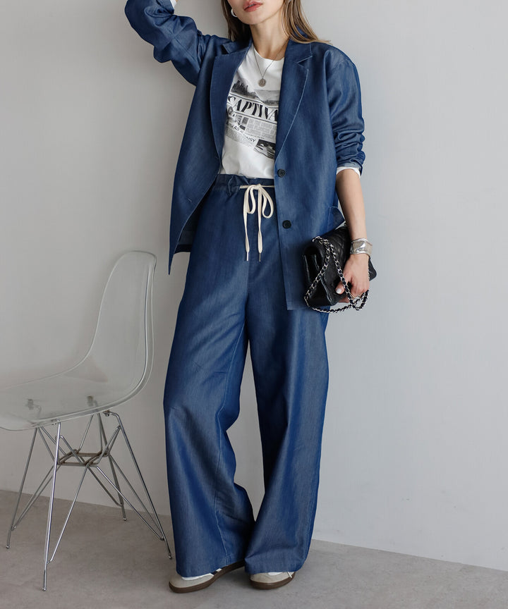 【TOPWHOLE】輕透牛仔西裝外套 Japan E-Shop