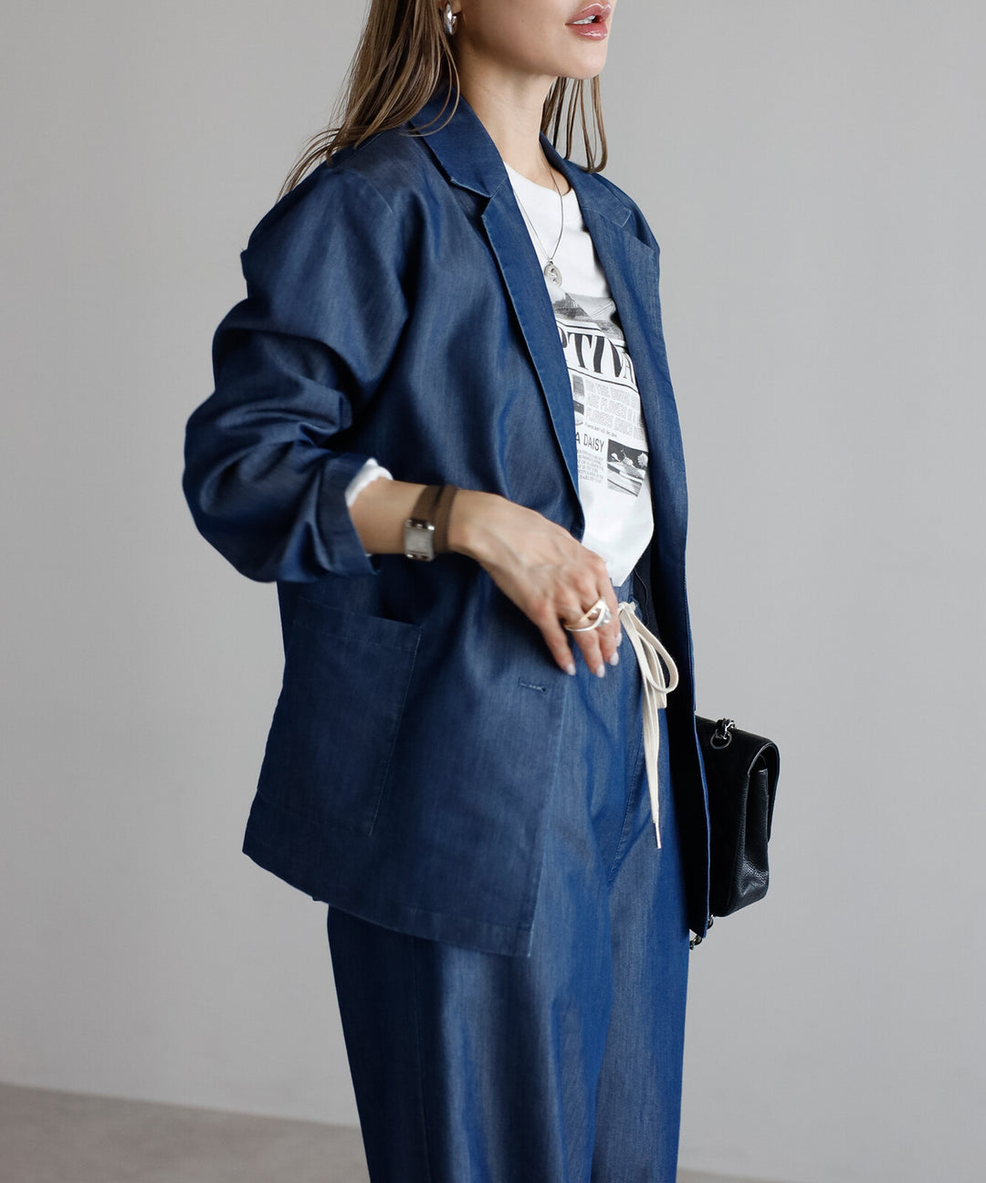【TOPWHOLE】輕透牛仔西裝外套 Japan E-Shop