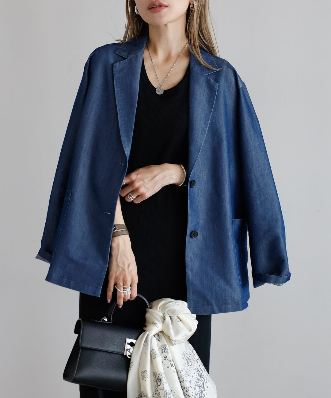 【TOPWHOLE】輕透牛仔西裝外套 Japan E-Shop