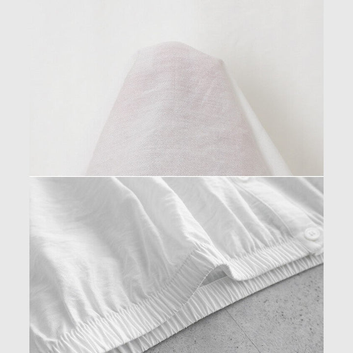 【evernavy】輕薄透膚連帽短版長袖襯衫 Japan E-Shop