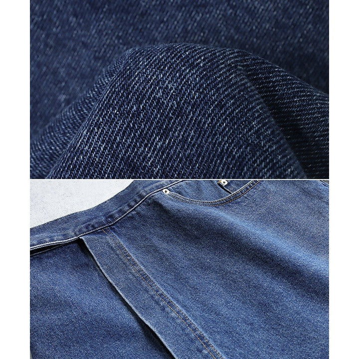 【evernavy】棉混水洗牛仔層次綁帶短裙 Japan E-Shop
